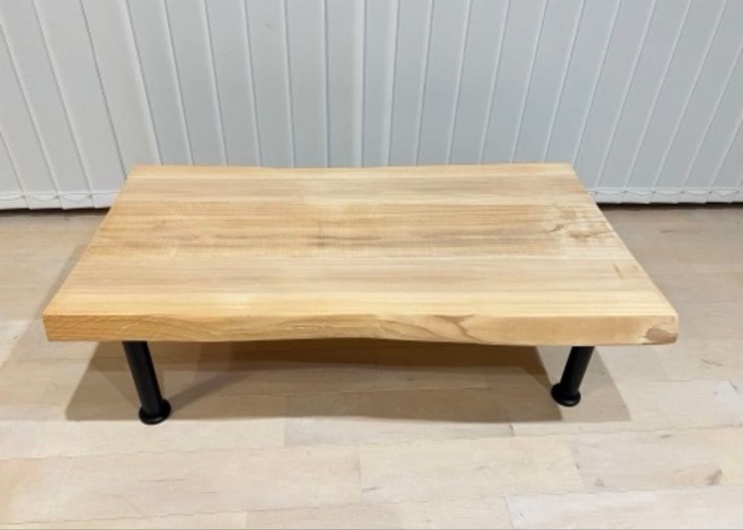 国産　無垢材 一枚板座卓 ローテーブル