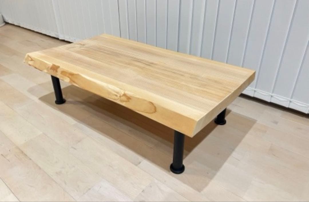 国産　無垢材 一枚板座卓 ローテーブル