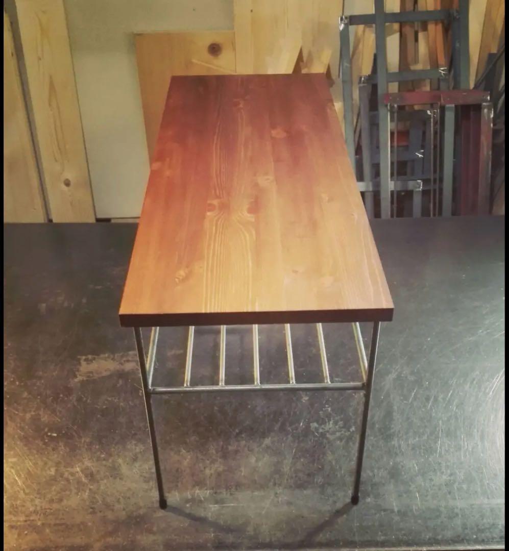 アイアン家具　男前テーブル　無骨　オーダーメイド　インダストリアル　カフェラック