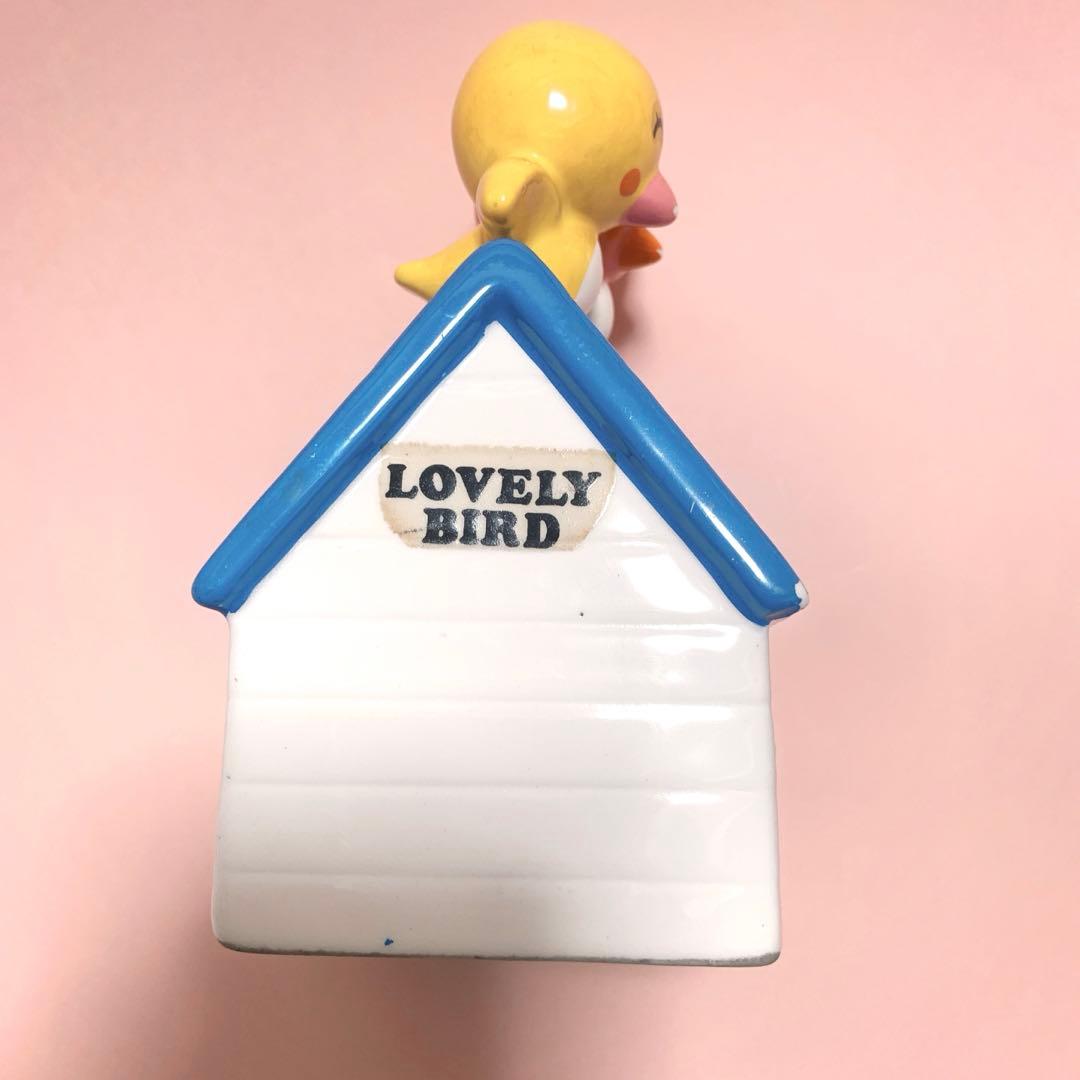 内藤ルネ　ラブリーバード貯金箱　鳥　陶器　家　激レア　昭和レトロ　当時物