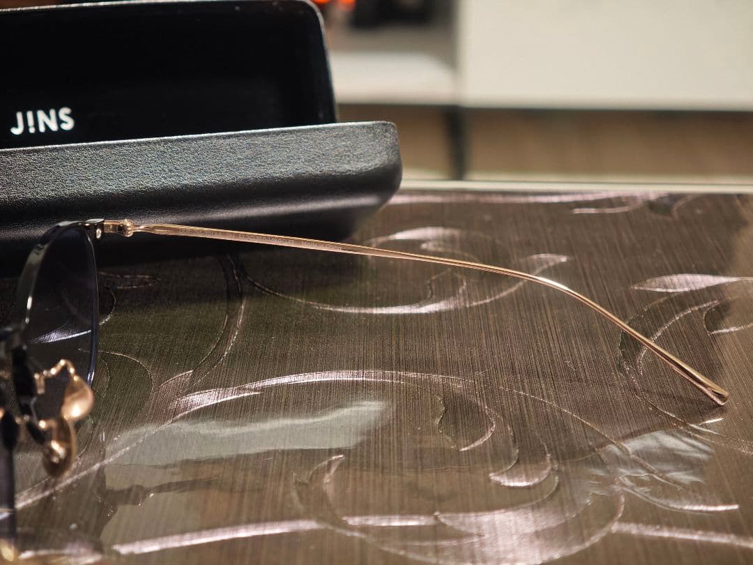 JINS ジンズ Combination Titanium ボストン メガネ