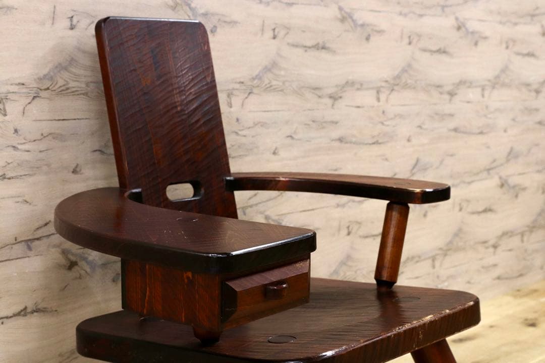 GMHH480○矢澤金太郎 おやじの椅子 1人掛け椅子 無垢材 指物家具 無垢