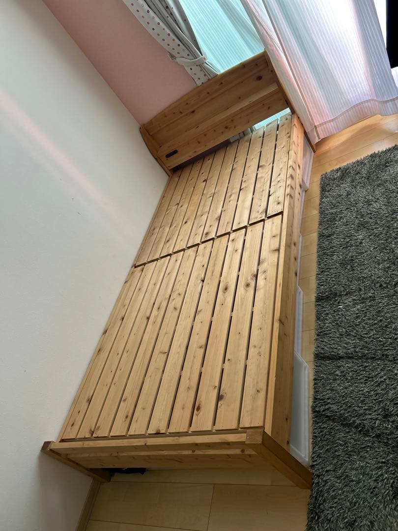 ポパイのパパ　シングルサイズ木製すのこベッド