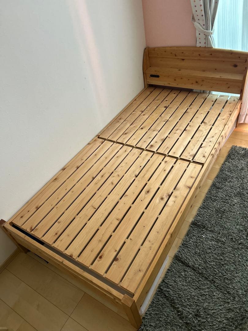 ポパイのパパ　シングルサイズ木製すのこベッド