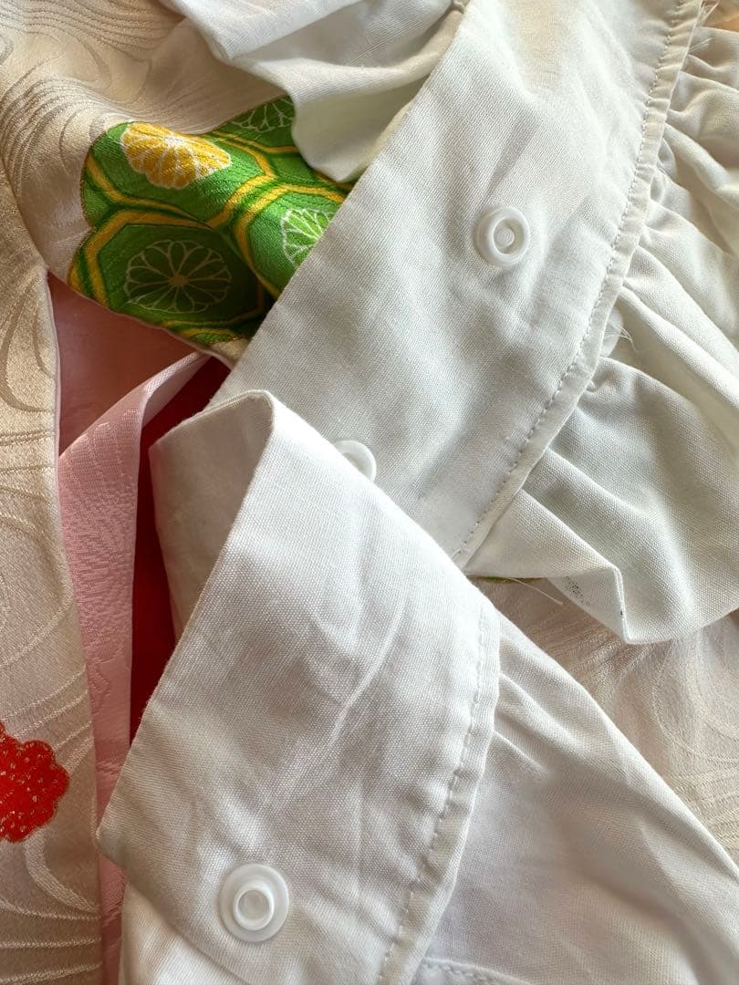 ^_^　七五三　3歳アンティークお着物セット