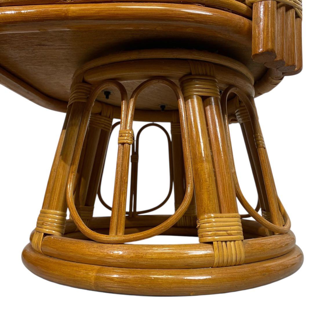 ヤマカワジャパンラタンチェア 回転式 360度