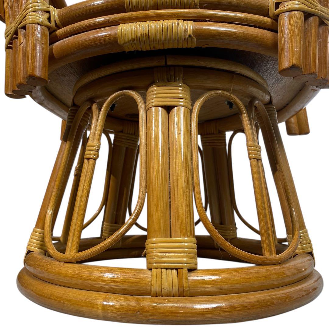 ヤマカワジャパンラタンチェア 回転式 360度