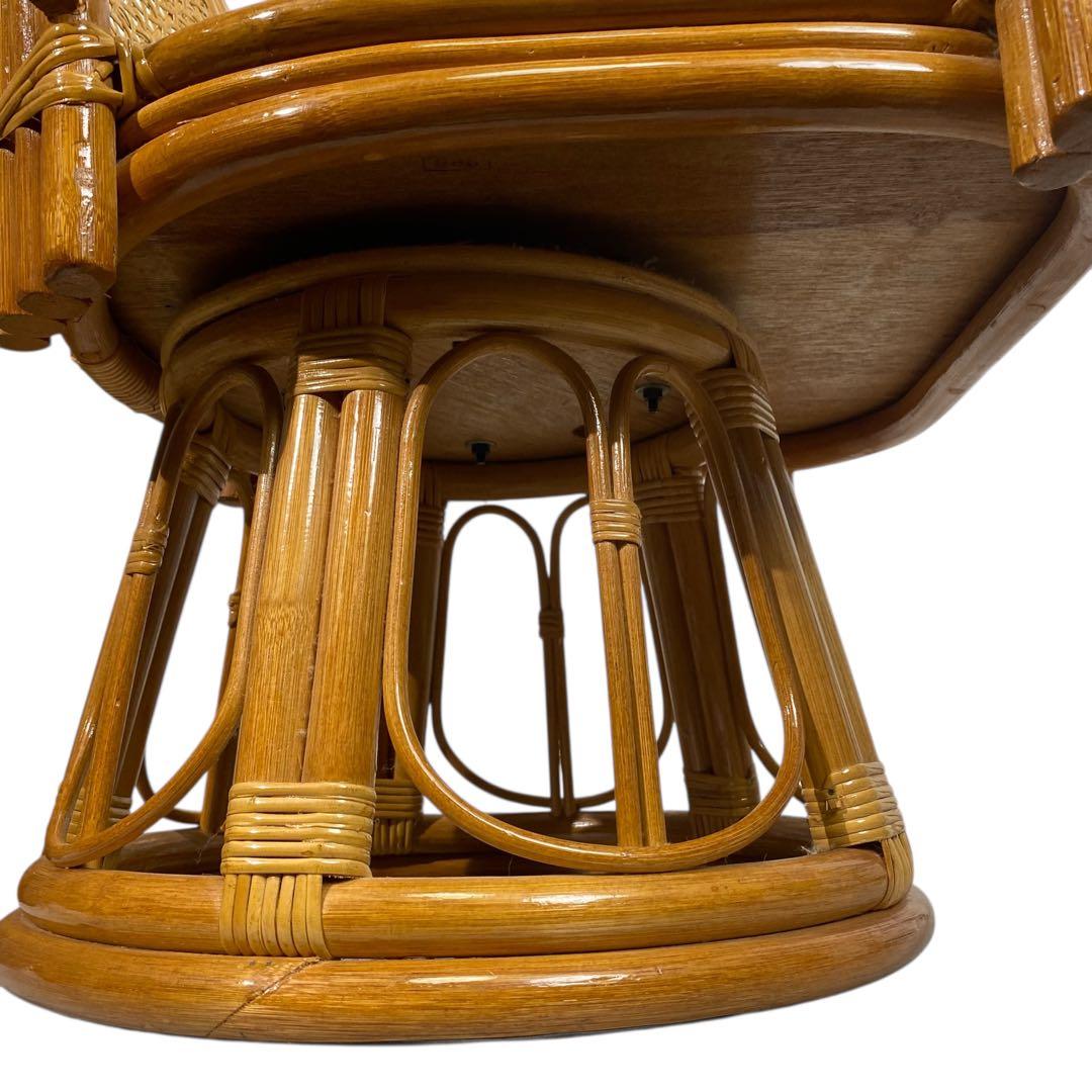 ヤマカワジャパンラタンチェア 回転式 360度