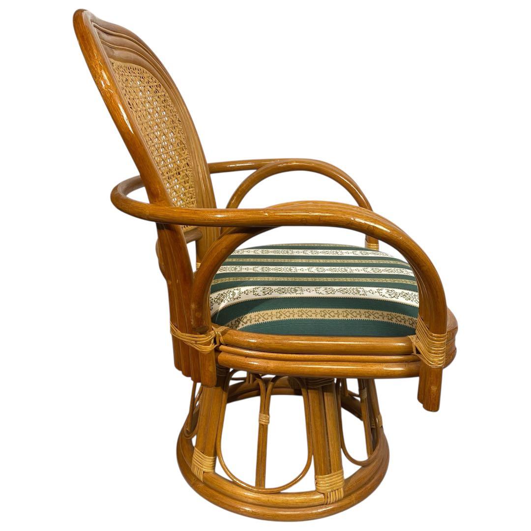 ヤマカワジャパンラタンチェア 回転式 360度