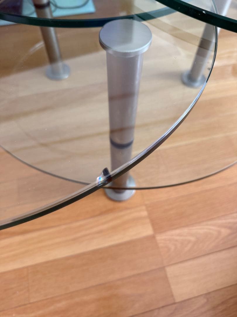 ロナルドシュミット 可動式ガラステーブル　ドイツ製 IDC大塚家具