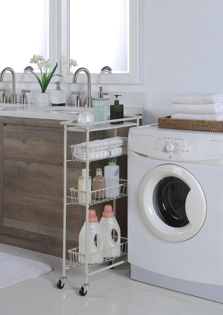 ☆隙間収納　キャスター付きで移動も楽々　収納ワゴン　ラック