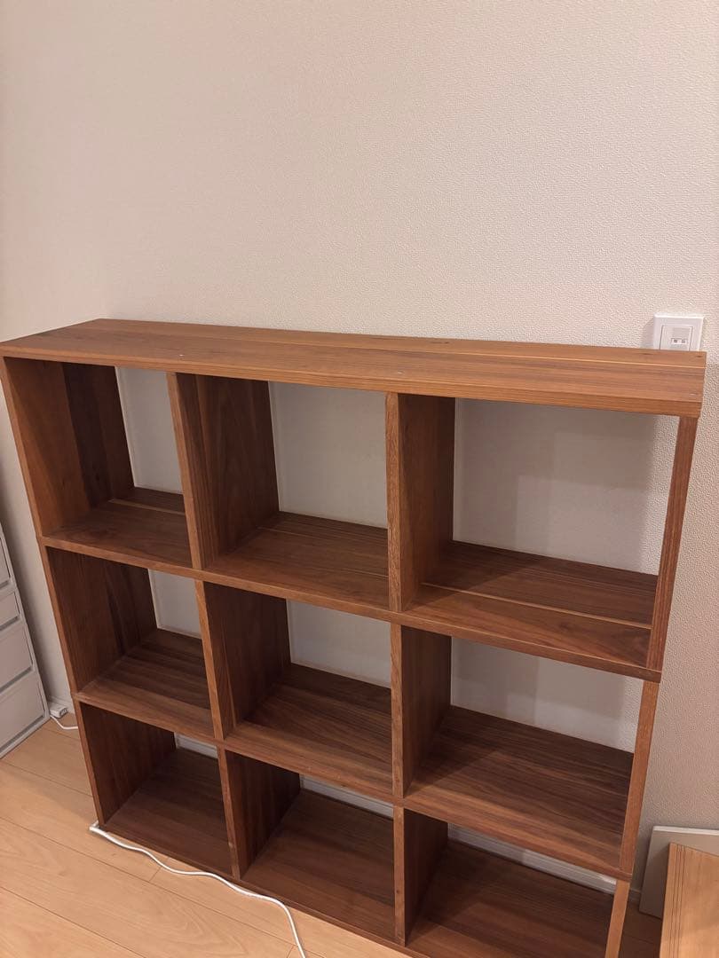 無印良品 スタッキングシェルフ ウォールナット 3×3段