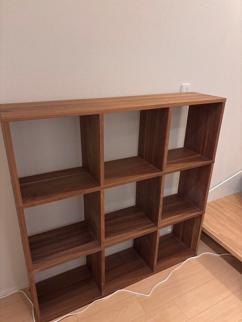 無印良品 スタッキングシェルフ ウォールナット 3×3段