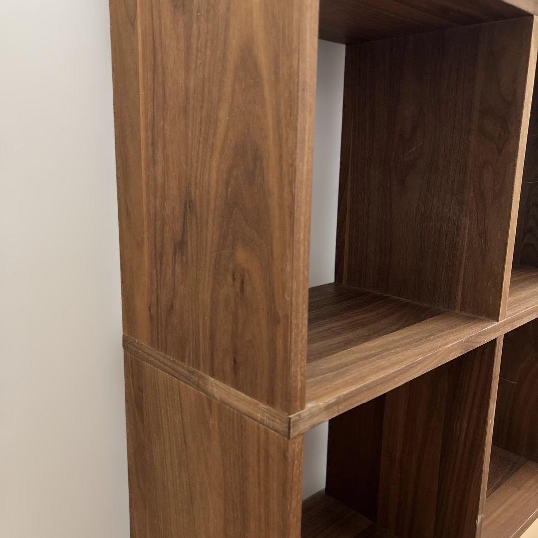 無印良品 スタッキングシェルフ ウォールナット 3×3段