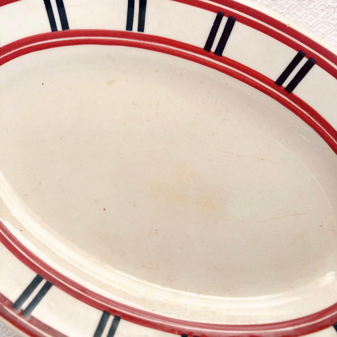 ムーランデルー バスク柄ラヴィエ フランスアンティーク食器 バスク柄