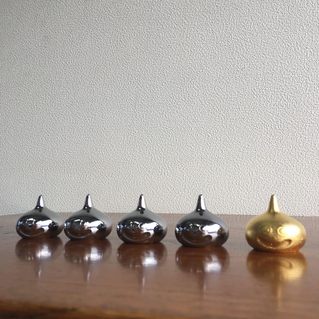 希少！　当時物　メタルスライム　文鎮4体セット　エニックス製　ペーパーウェイト