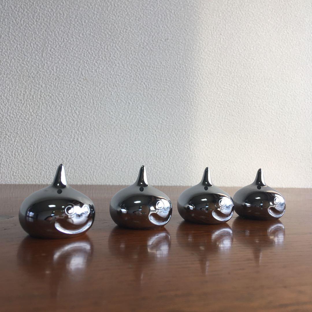 希少！　当時物　メタルスライム　文鎮4体セット　エニックス製　ペーパーウェイト