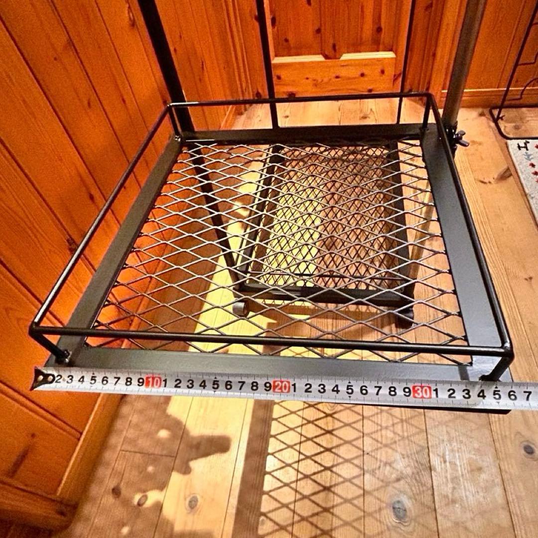 キッチンワゴン　ヘリンボーン　高さ調整可能　什器　ガレージ収納　アイアンラック