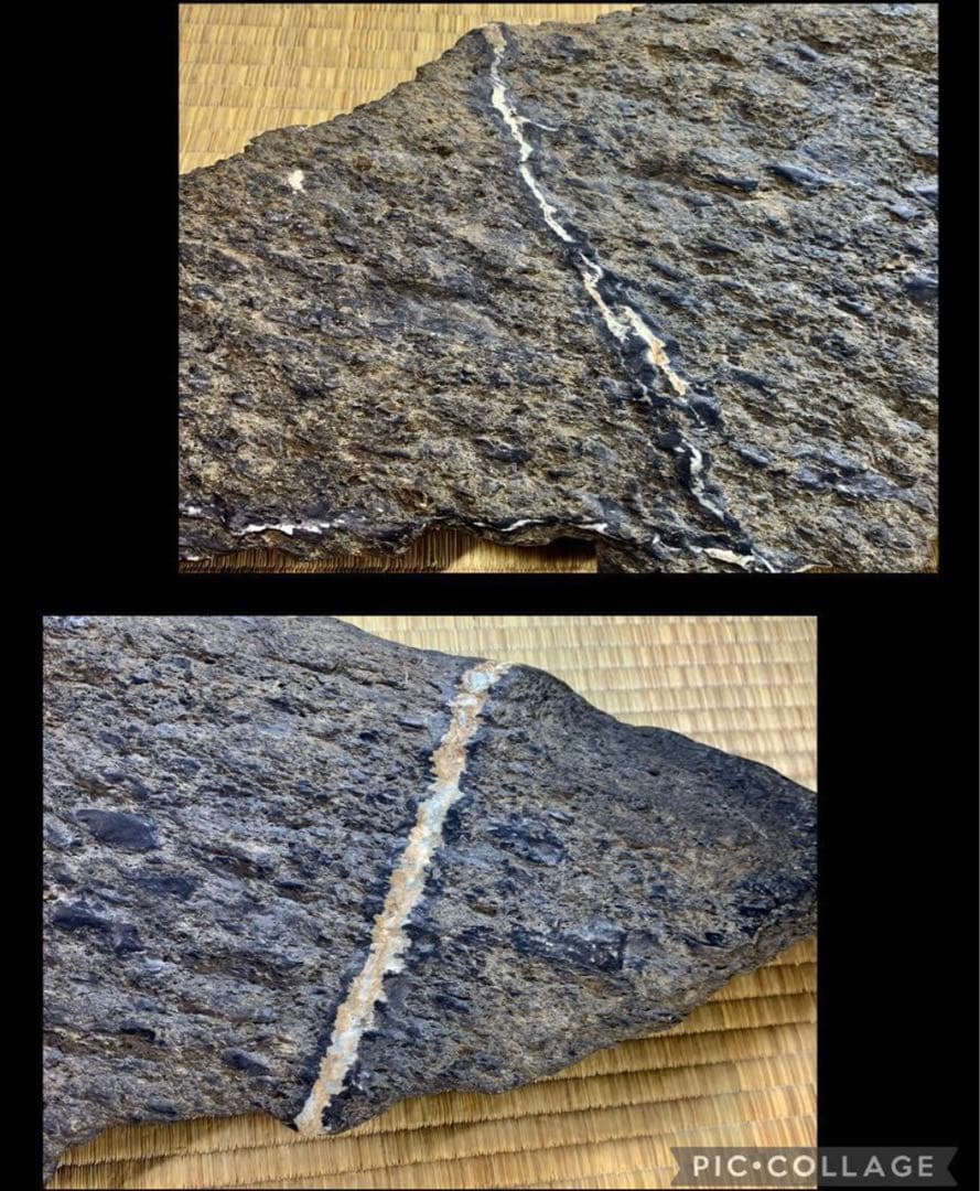 4321 佐治川石 横59(cm):6.8kg 鳥取県産 水石骨董美術品