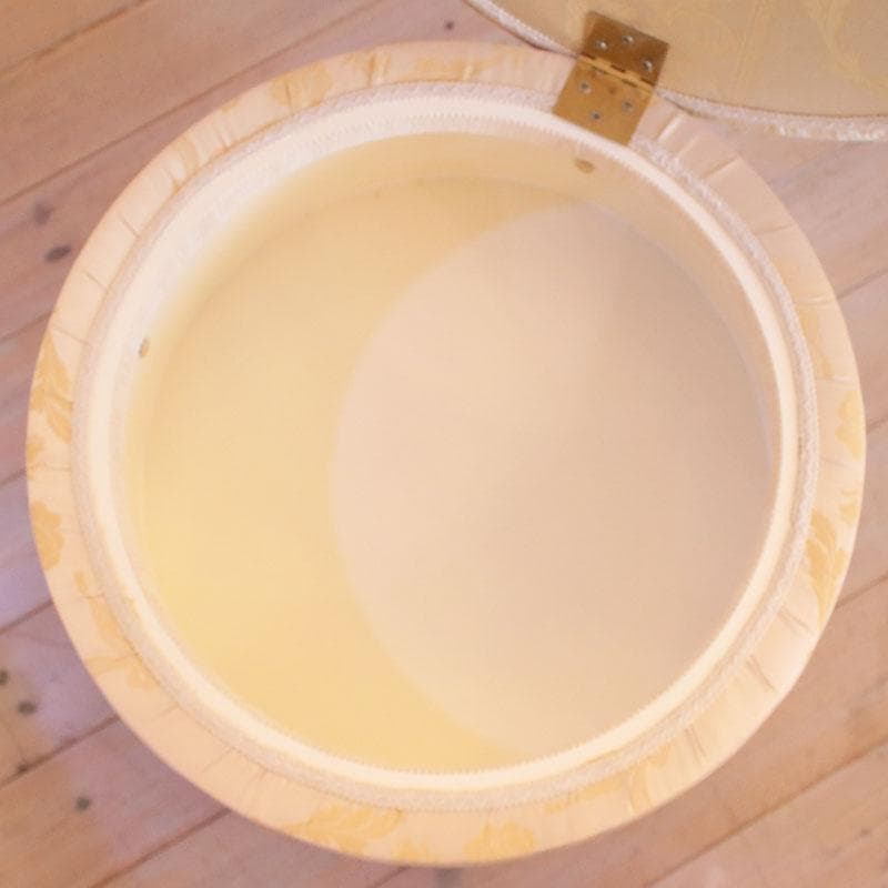 SILIK 収納付スツール オットマン 円形 丸形 シリック 210-1403