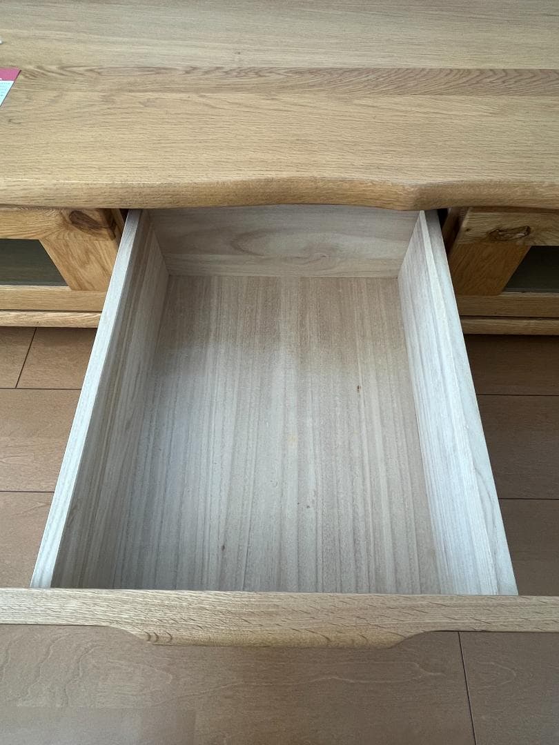 起立木工　KIRITSU MOKKO　無垢　TV台　ローボード　引き出し付き