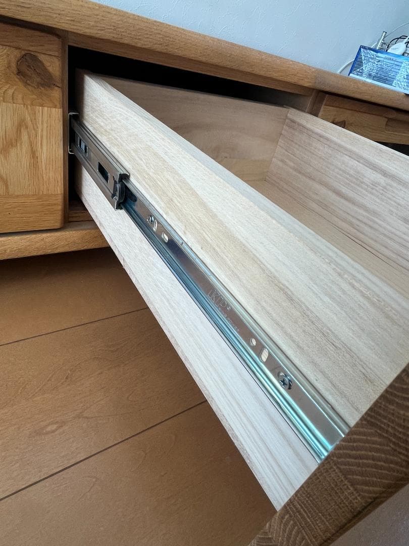 起立木工　KIRITSU MOKKO　無垢　TV台　ローボード　引き出し付き