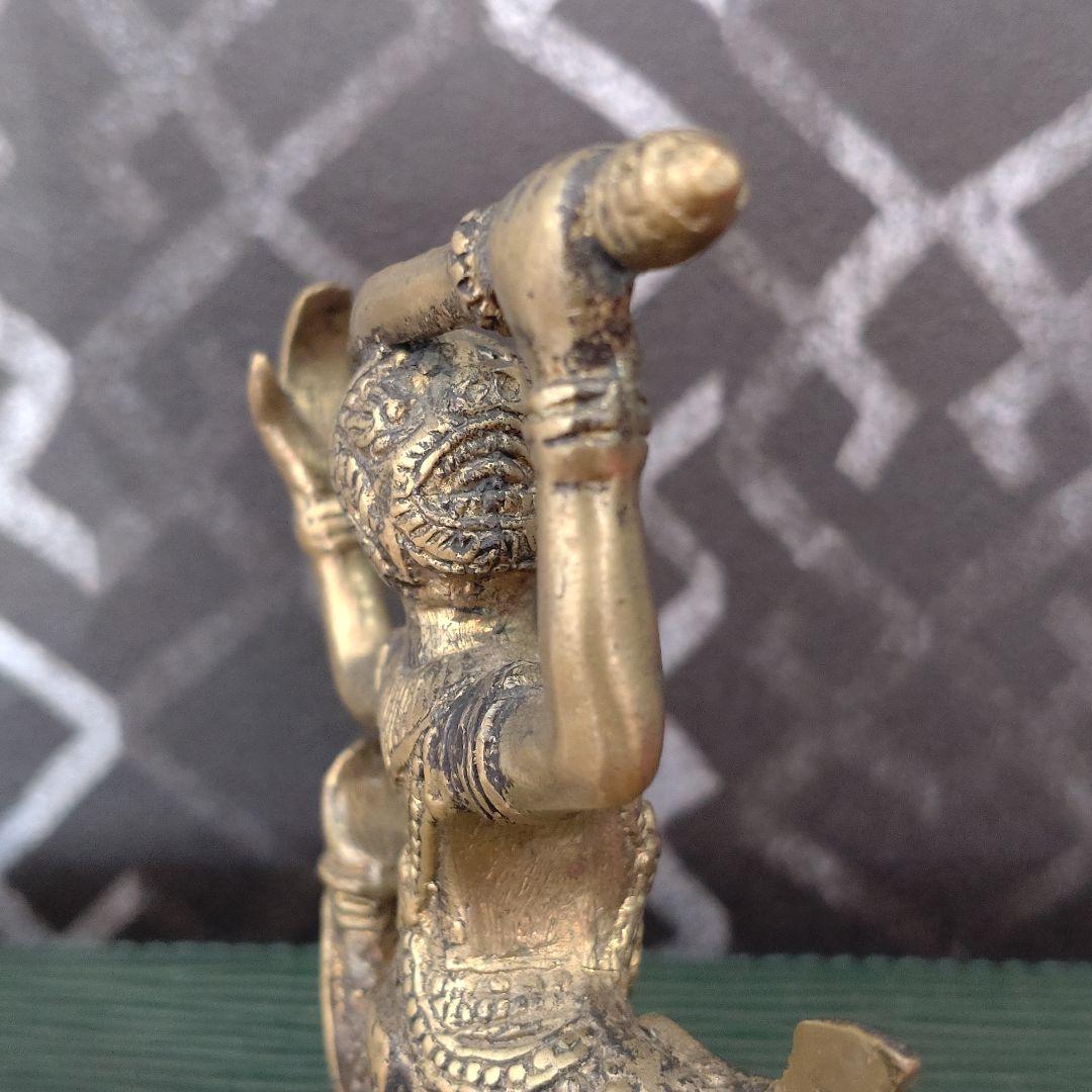 希少 ハヌマーン 真鍮像】カンボジア 神像 ビンテージ 骨董品 - メルカリ