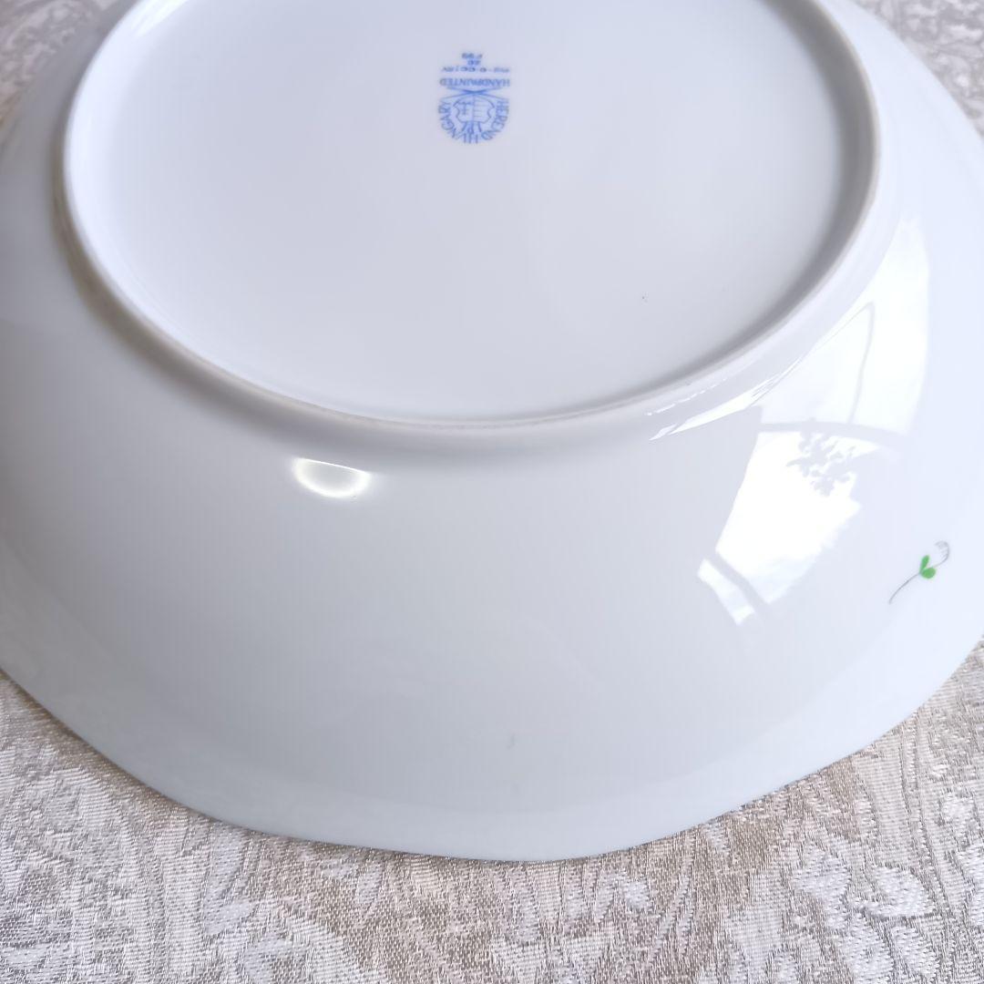 ヘレンド HEREND アポニーグリーン 25.5cm 深皿 大皿 サラダボウル