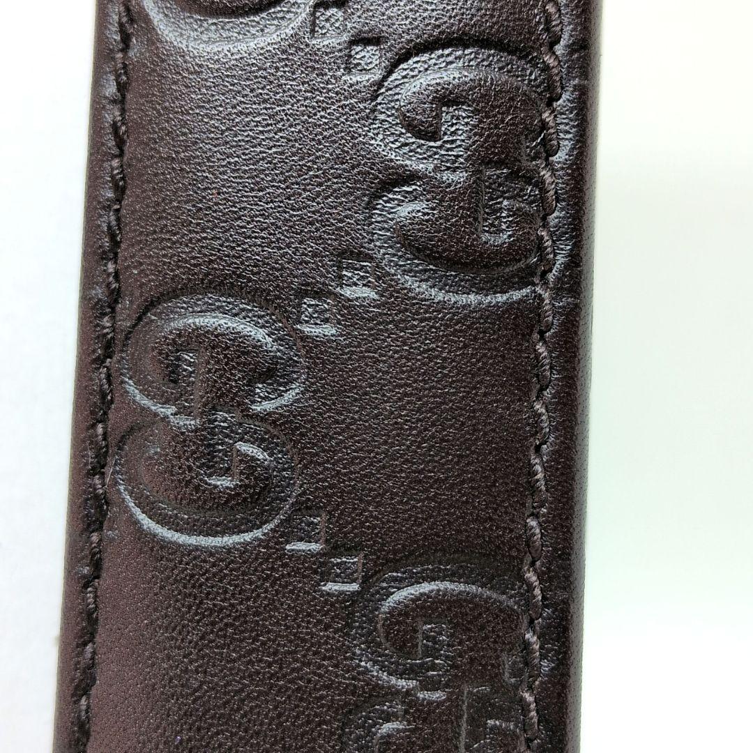 【激レア 極美品】グッチ　フォトフレーム　写真立て　シマレザー　GG柄　ブラウン