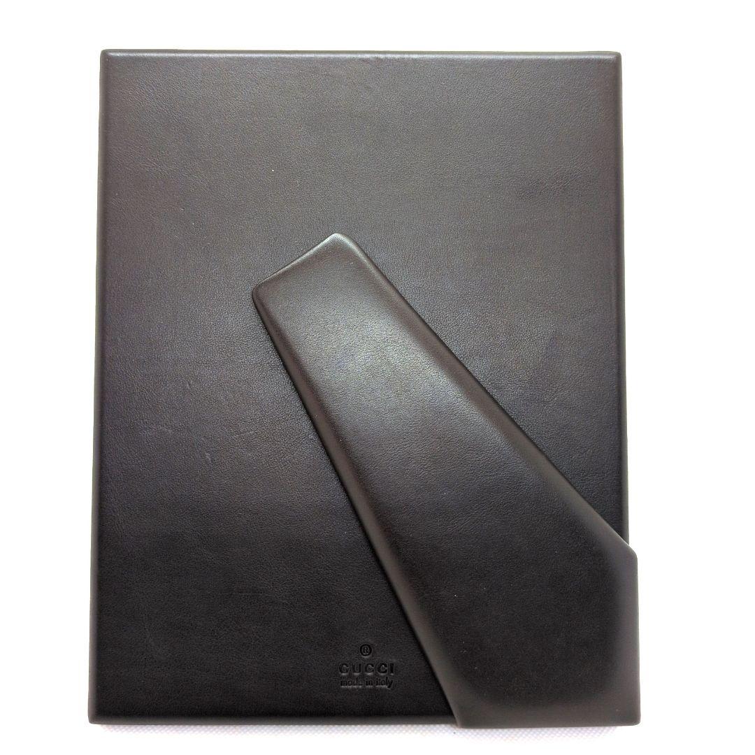 【激レア 極美品】グッチ　フォトフレーム　写真立て　シマレザー　GG柄　ブラウン