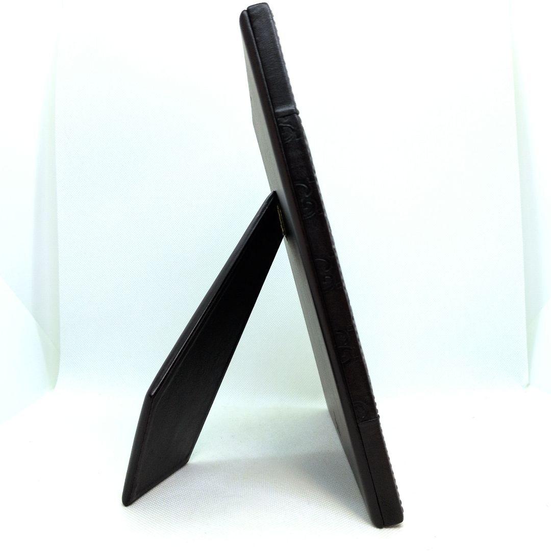 【激レア 極美品】グッチ　フォトフレーム　写真立て　シマレザー　GG柄　ブラウン