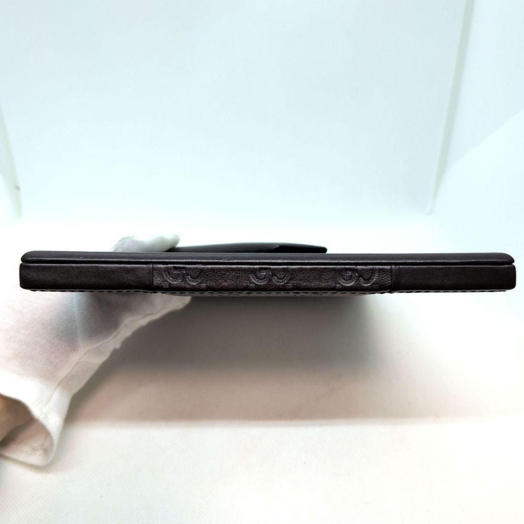 【激レア 極美品】グッチ　フォトフレーム　写真立て　シマレザー　GG柄　ブラウン