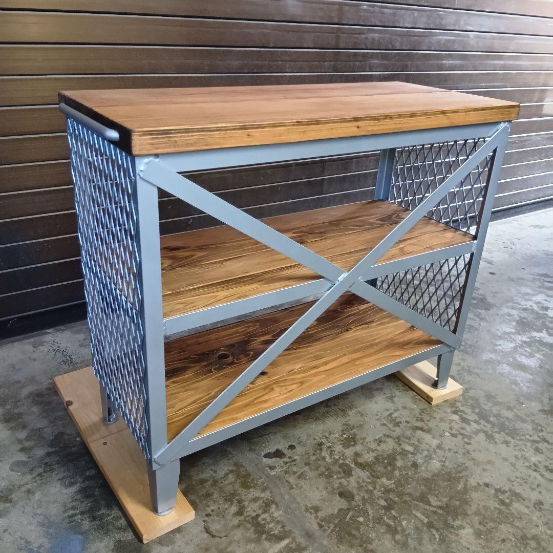 アイアン　シェルフ　ラック　インダストリアル　オープンラック　店舗什器　男前　棚