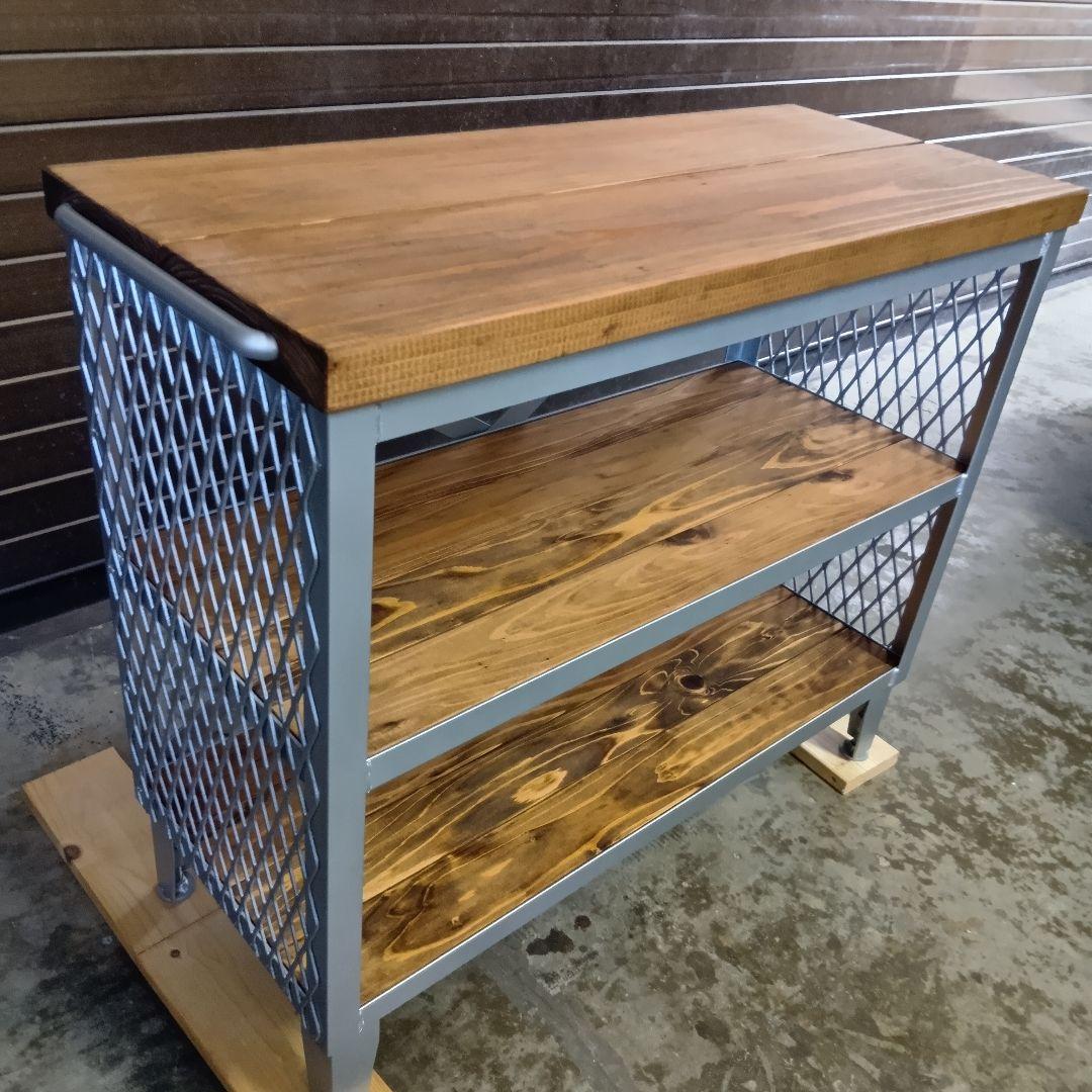 アイアン　シェルフ　ラック　インダストリアル　オープンラック　店舗什器　男前　棚