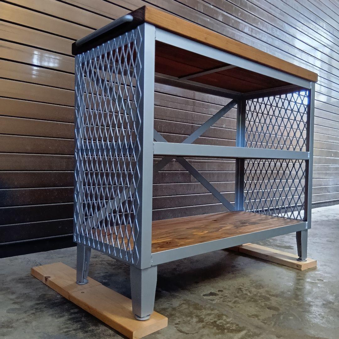 アイアン　シェルフ　ラック　インダストリアル　オープンラック　店舗什器　男前　棚