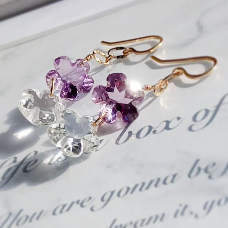 14kgf FLOWERピアス♡