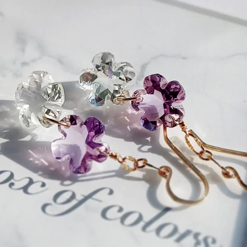 14kgf FLOWERピアス♡