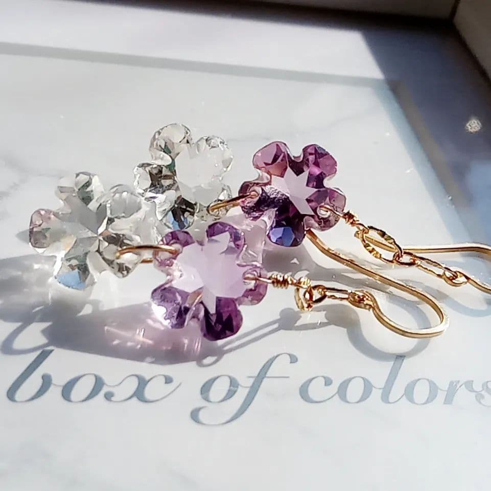 14kgf FLOWERピアス♡