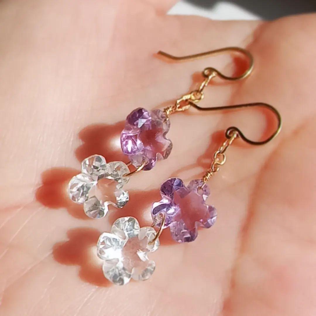 14kgf FLOWERピアス♡