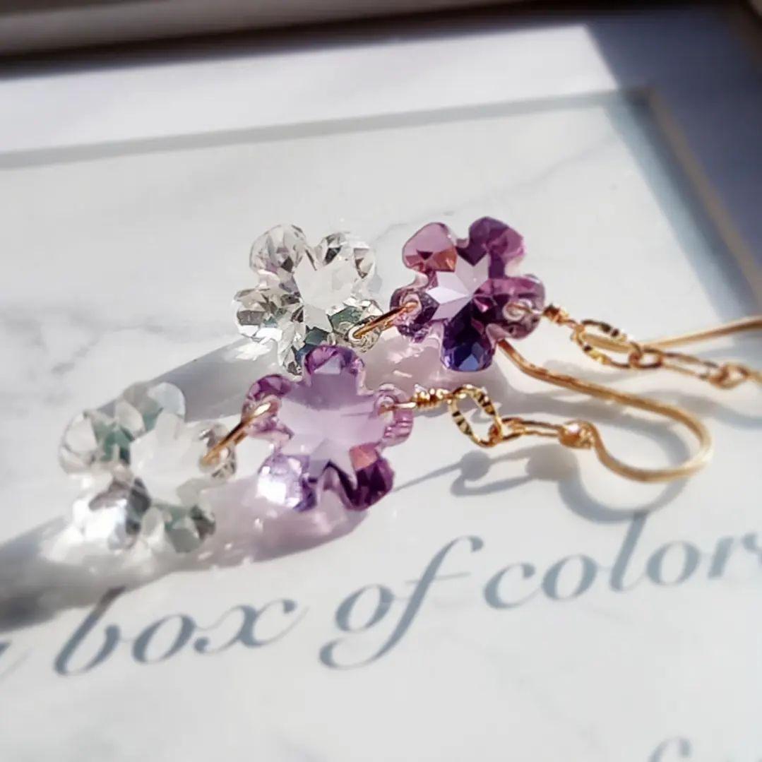 14kgf FLOWERピアス♡