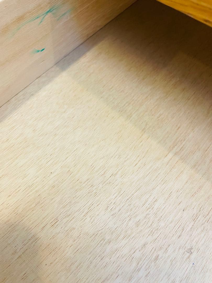 送料込み⭐︎らくらくメルカリ便⭐︎無印良品 無垢材デスク（引出付）オーク材