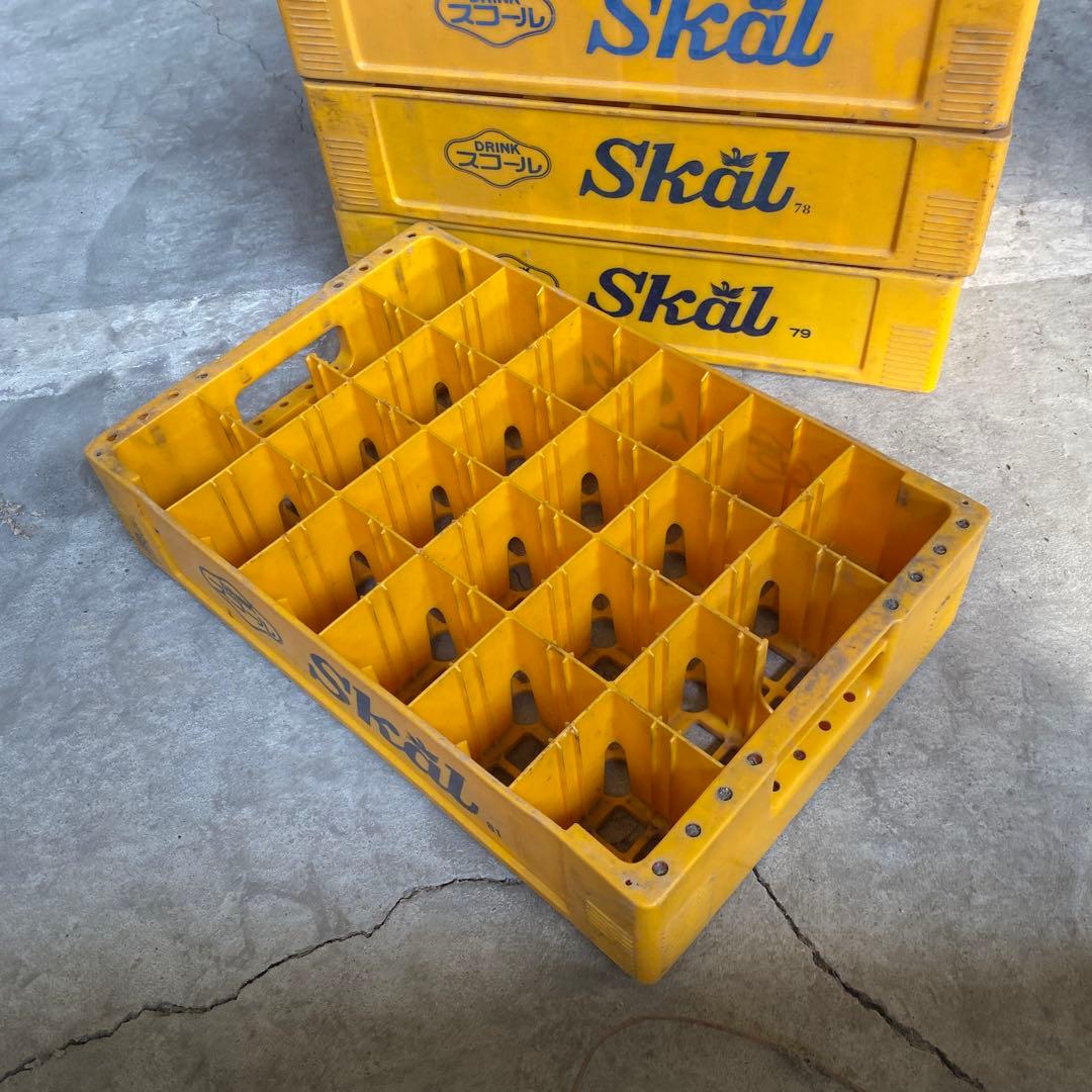 スコール　コンテナ　昭和レトロポップ　当時物　便ケース　skål