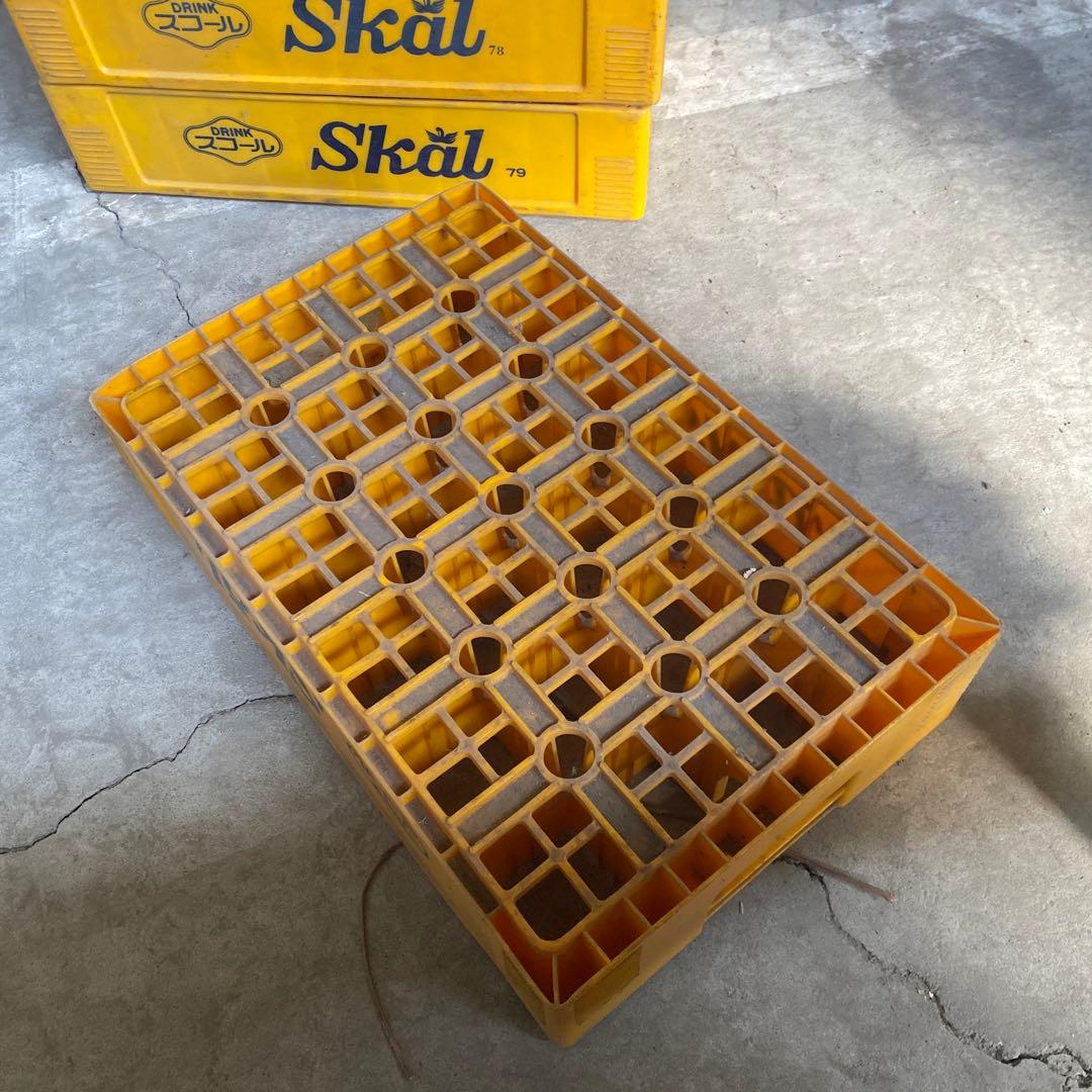 スコール　コンテナ　昭和レトロポップ　当時物　便ケース　skål