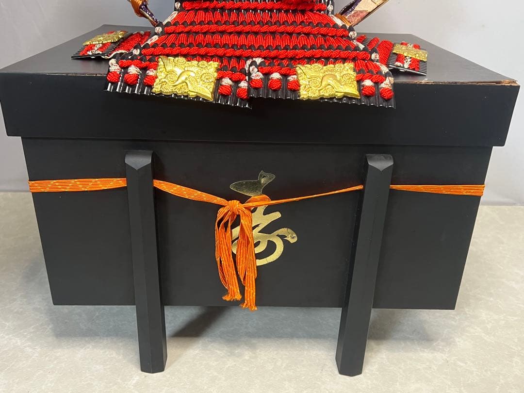 五月人形 武士の鎧 高さ約70cm 付属品あり