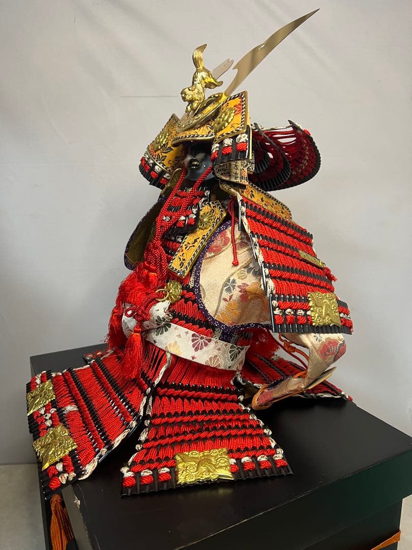 五月人形 武士の鎧 高さ約70cm 付属品あり