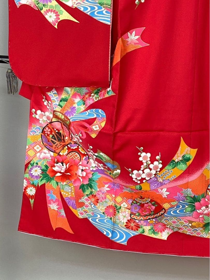 【激安】新品お祝い着正絹四つ身襦袢付き　131