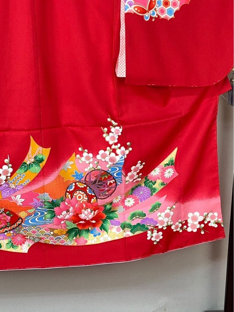 【激安】新品お祝い着正絹四つ身襦袢付き　131