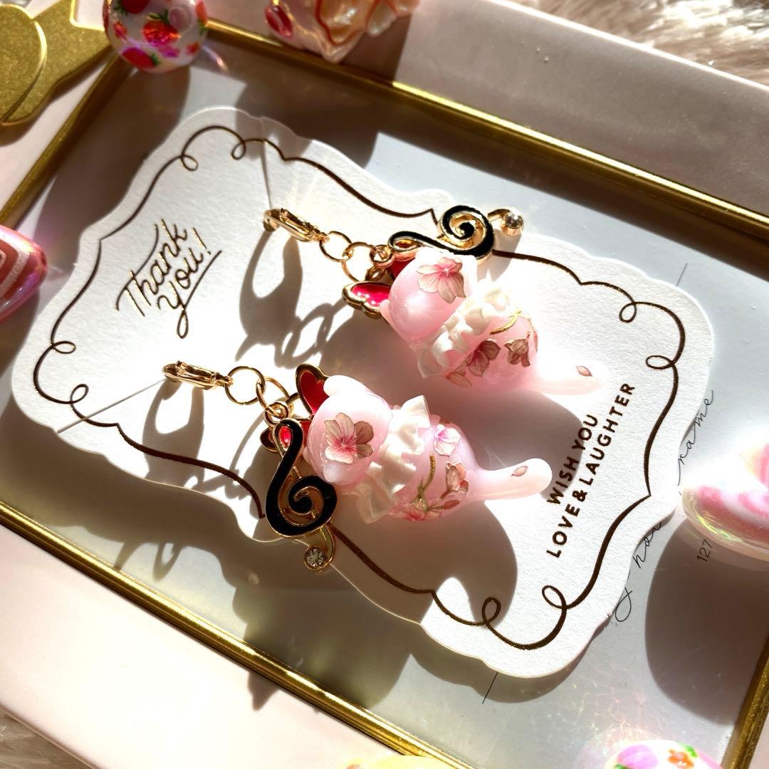 ☆音符が素敵なフリル猫ちゃんチャーム☆