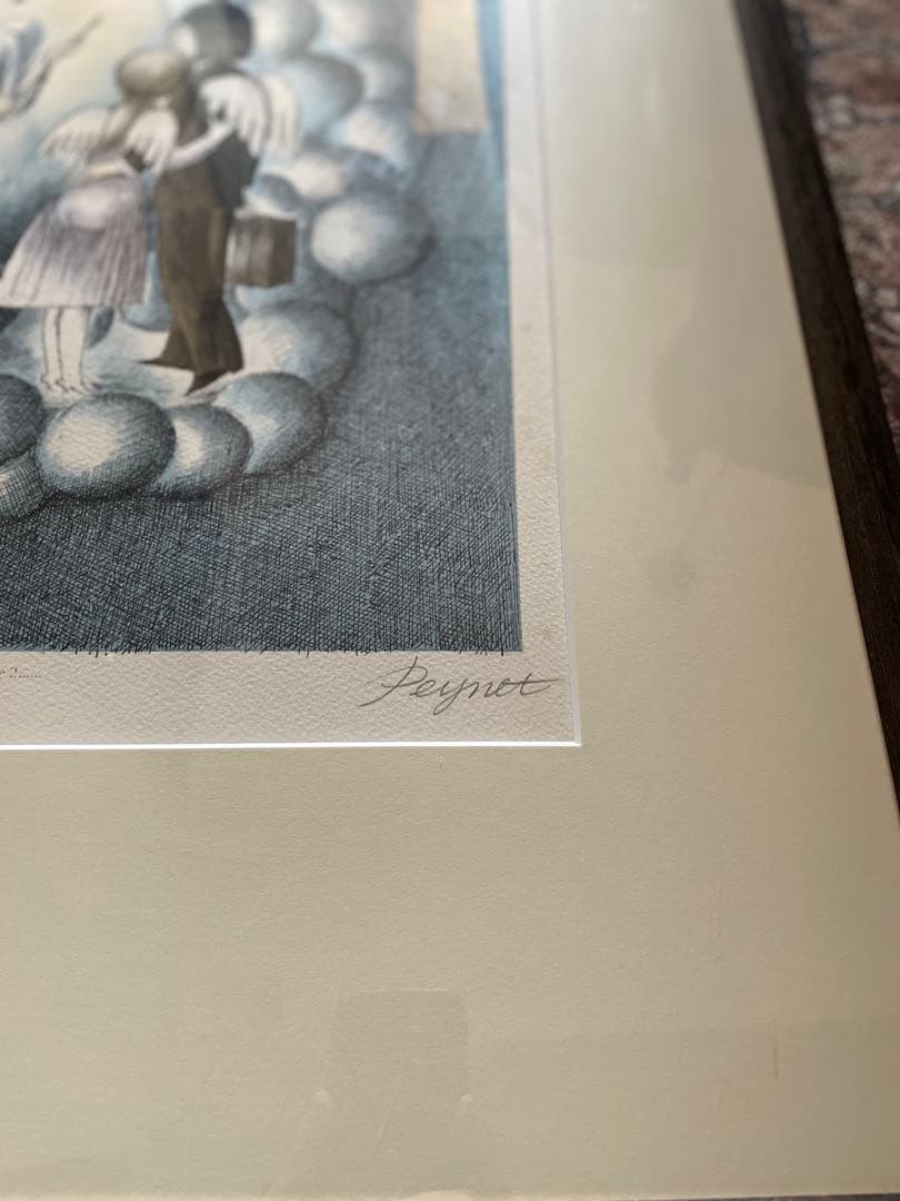 レイモンペイネ 『どうぞお泊まりを』 リトグラフ 大型 エディションNo