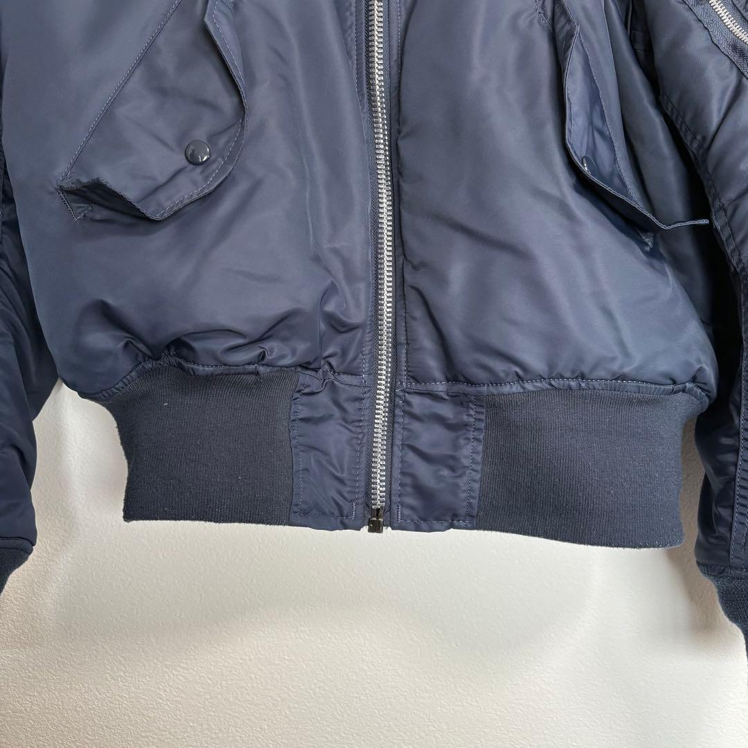 valley apparel ネイビー MA-1 フライトジャケット - メルカリ